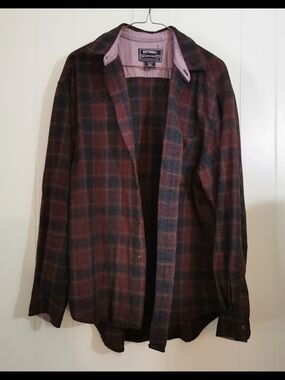 National Outfitters Burgundy Flannel